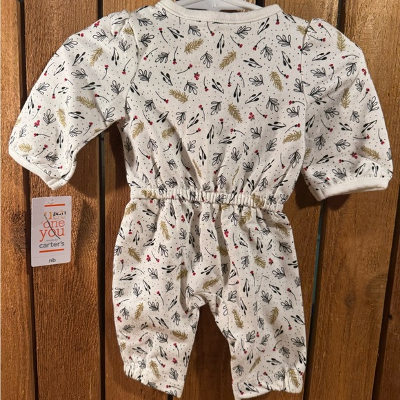 NWT Carter’s Just One You One Piece Romper. Sz NB - Picture 2 of 4